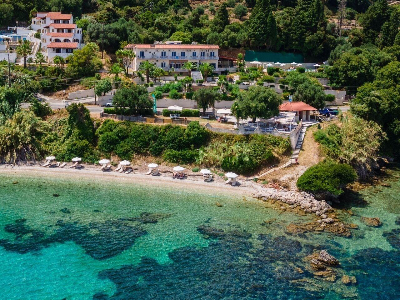 Aurora Beach Hotel Agios Ioannis Peristerion Exteriör bild